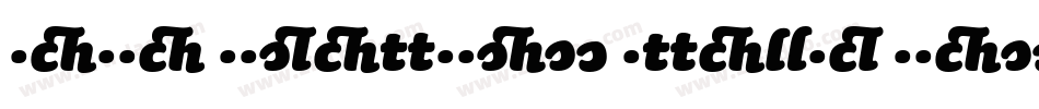 Sauna Ligatures Italic Swash字体转换